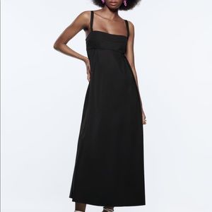 NWT Zara voluminous midi dress